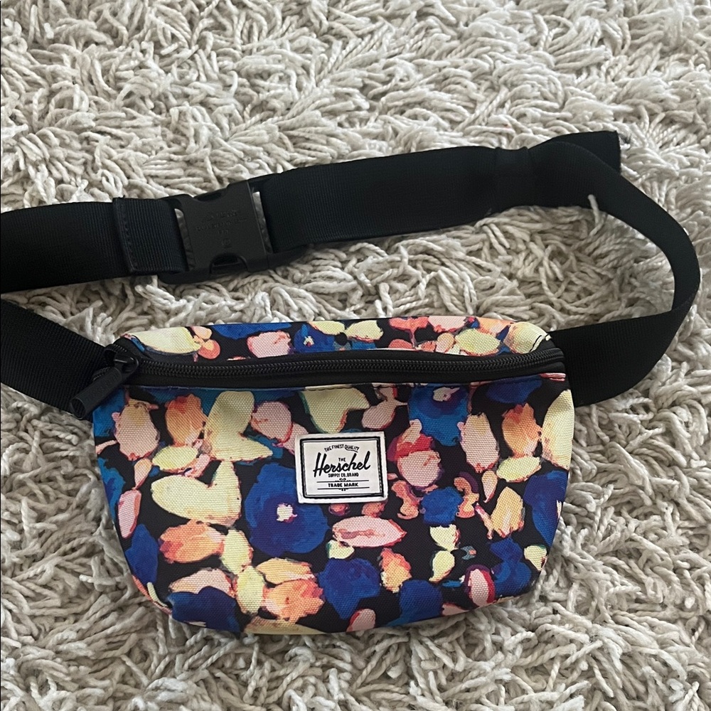 Herschel Supply Company Floral Waist Bag - Black, Blue, Yellow